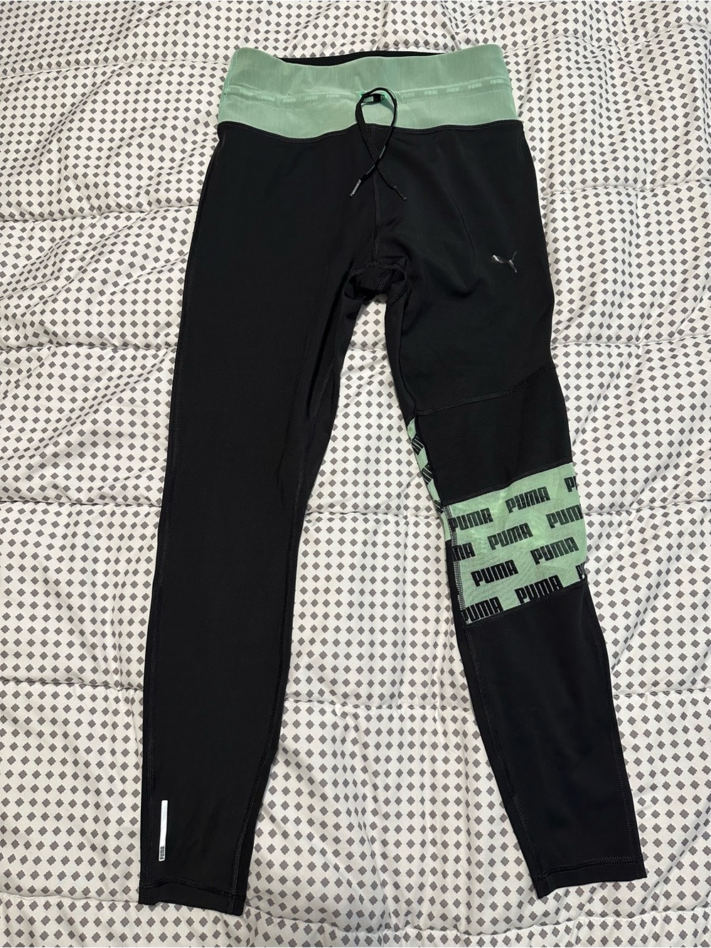 Puma Mesh Leg and Waistband Detail Tight